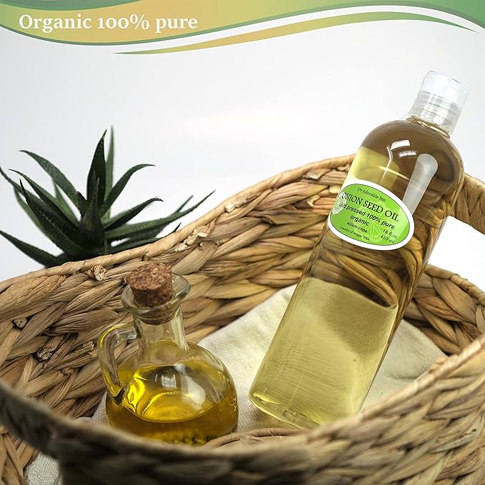 Dr Adorable - 16 oz - Onion Seed Oil - 100% Pure Natural Premium Organic Cold Pressed