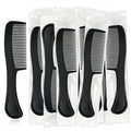 Bulk Hair Combs, Combs Individually Wrapped, Hair Combs in Bulk for Women, Kids, Hotel, Airbnb, Shelter, Homeless, Charity, and Church (Black) (5.9 inches, 30, Count)
