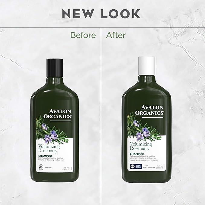 Avalon Organics Shampoo, Volumizing Rosemary, 11 Oz