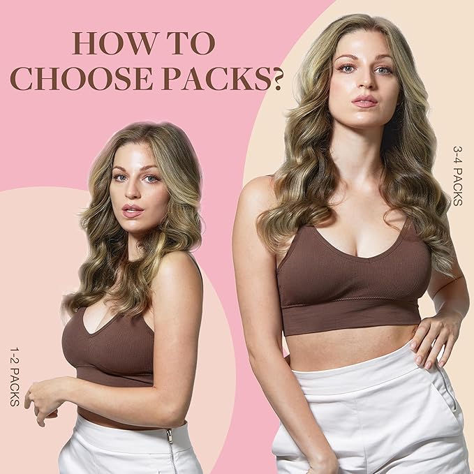GOO GOO Tape in Hair Extensions Human Hair, 3/8/613 Walnut Brown to Ash Brown and Bleach Blonde, 14inch 50g 20pcs, Skin Weft Seamless Invisible, Silky Straight with Thick Ends, Remy Human Hair