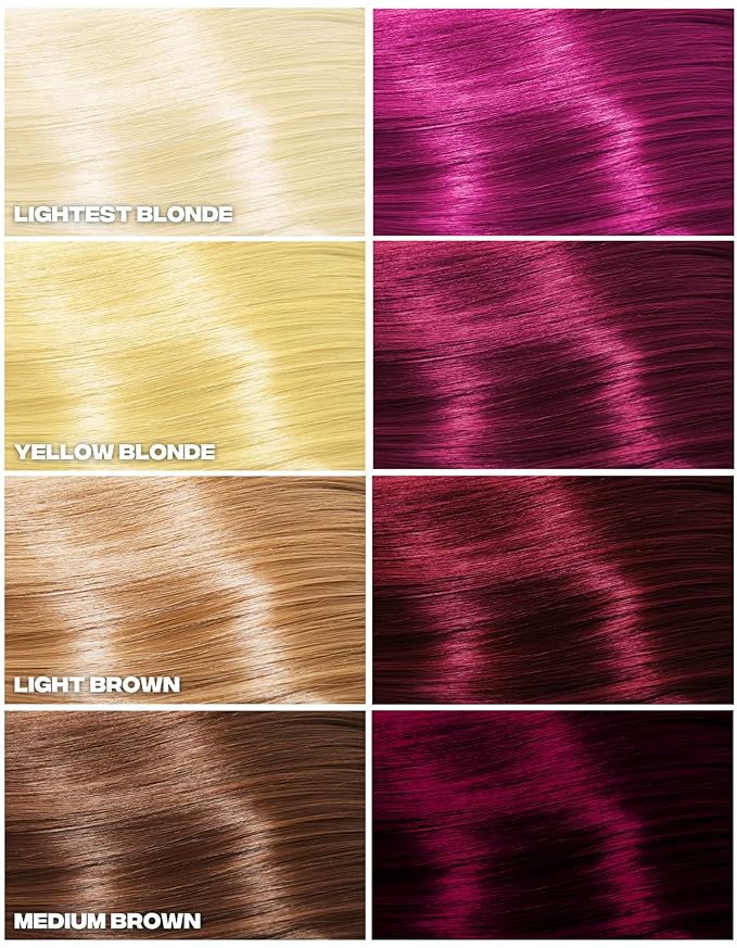 Good Dye Young Semi-Permanent Hair Color, Vegan and Cruelty-Free Magenta Pink Hair Dye, Last up to 24 Washes, Non-Damaging Conditioning Hair Color (5FL OZ, Live Laugh Love)