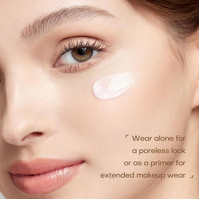 MISTINE Hydrating Makeup Face Primer, 8 Types of Hyaluronic Acid Blur Makeup Primer, Vitamin B5, Skin Perfecting & Smoothing Makeup Primer for Mature Skin,1 Oz