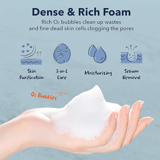 Purederm Deep Purifying Black O2 Bubble Mask Charcoal (10 Pack) – Bubble Face Sheet Mask for Purifying & Brightening