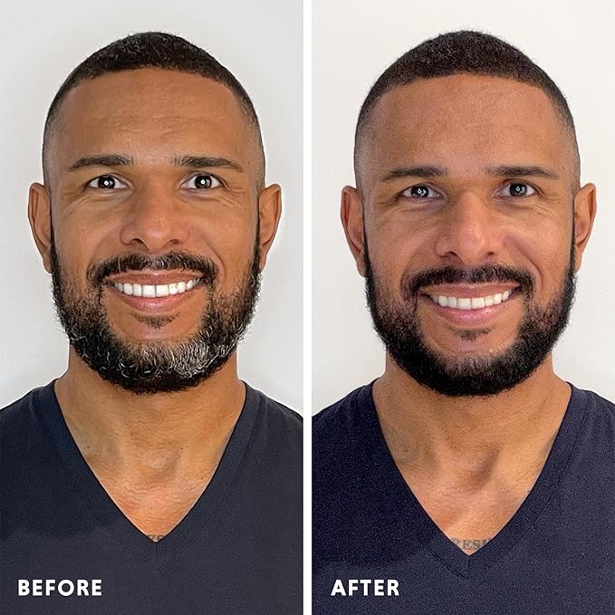 Hair & Beard Color for Full Gray Coverage 2 pack - Soft Black - Ammonia-Free Complete Men’s At-home Beard & Hair Dye Kit, Professional-grade Permanent Hair Color (2.0)