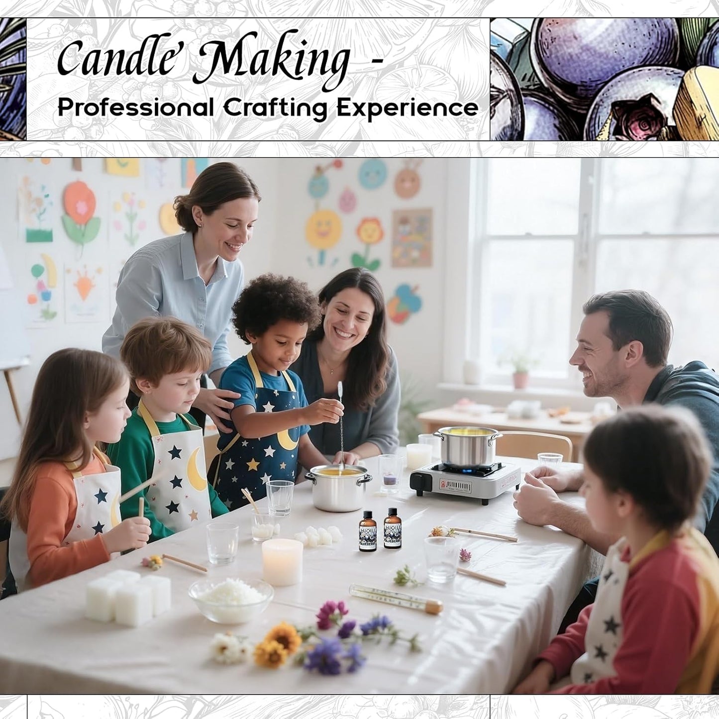 HIQILI Blueberry Fragrance Oil for Candle & Soap Making, Fruity Scents for Reed Diffuser Oil Refill, Add to Lotion, Body Wash - 1 Fl Oz