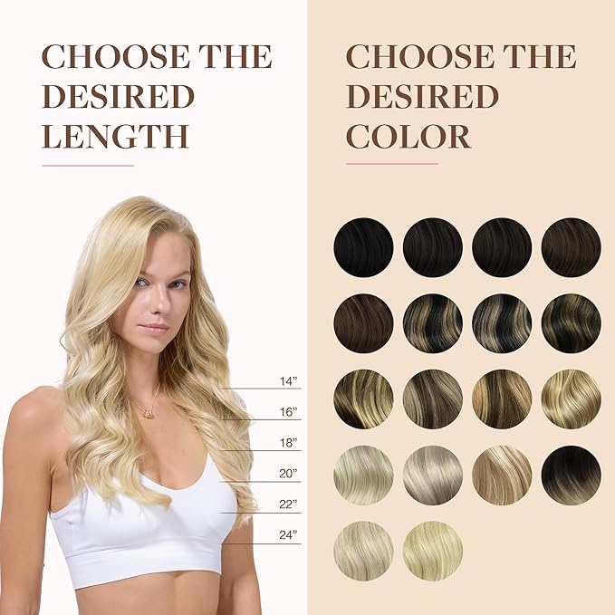 GOO GOO Clip in Hair Extensions Real Human Hair, Remy Human Hair Extensions Clip ins for Women, Natural Human Hair, 20inch 150g 7Pcs, 60A Platinum Blonde
