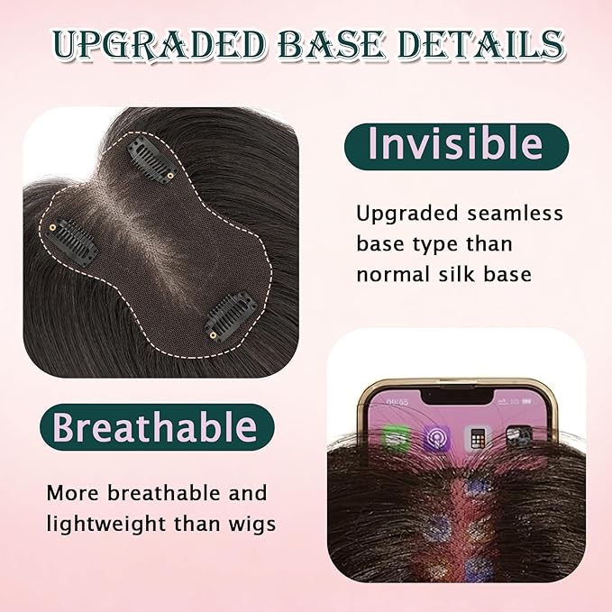 Benehair Clip in Bangs 100% Real Human Hair Extensions 360° Cover Clip on 3D Wispy Bangs for Women Topper Hairpieces for Women Natural Black
