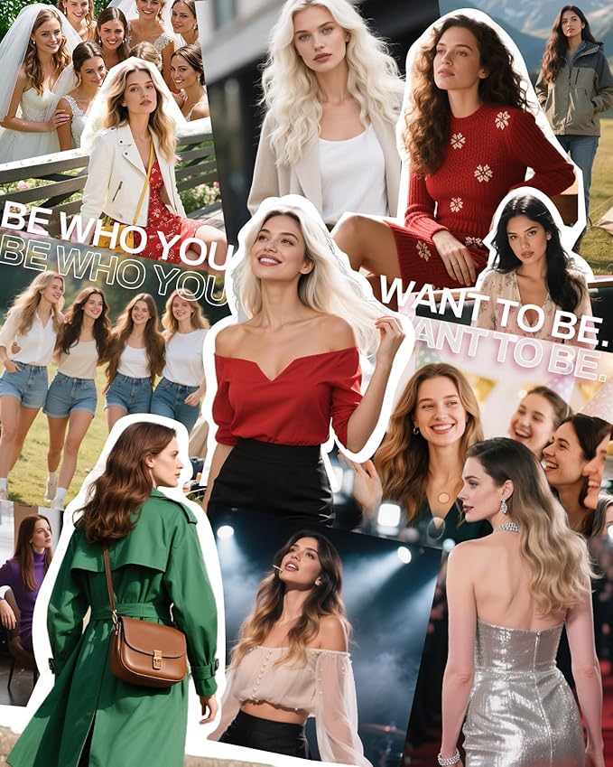 Moresoo Clip in Hair Extensions Brown with Blonde Highlights Clip ins Human Hair Golden Brown with Platinum Blonde Long And Straight Double Weft 80g/5pcs 22 inch