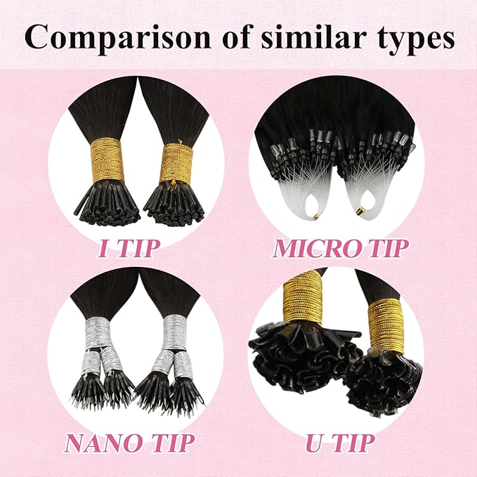 YoungSee Micro Link Hair Extensions Human Hair Brown Micro Bead Hair Extensions Real Human Hair Balayage Dark Brown with Browns Micro Human Hair Extension 16 Inch Ombre Microring Extension 50g 50s