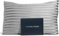 Fishers Finery 25mm 100% Pure Mulberry Silk Pillowcase (Gray Stripe King)