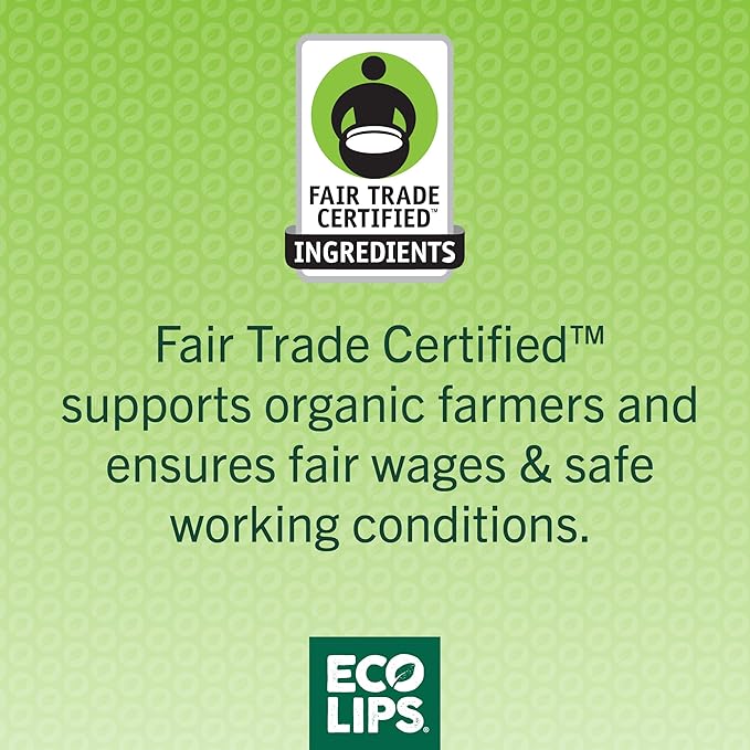 Eco Lips Mongo Kiss Organic Lip Balm 4 Pack - 100 Percent USDA Organic - Soothe, Moisturize Dry, Cracked and Chapped Lips - Made in USA (Peppermint & Vanilla Honey)