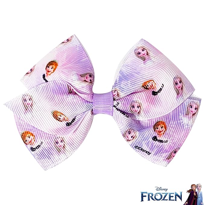 Disney Frozen II Girls 7 Piece Princess Hair Bow Set, Alligator Clip, Accessories for Ages 3+
