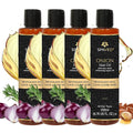 Onion Hair Oil with Rosemary & Argan – Natural Hair Oil for Hair Growth, Dandruff & Itchy Scalp – Vitamin E, Jojoba Oil – Sulfate-Free, Paraben-Free