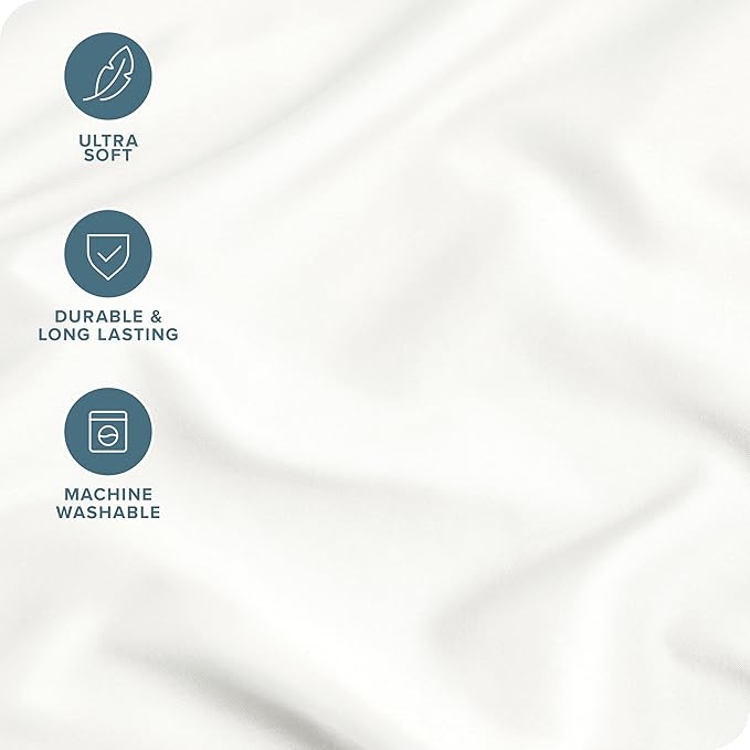 Bare Home Microfiber Pillow Cases - King Size Set of 2 - Cooling Pillowcases - Double Brushed - Ivory Pillowcases 2 Pack - Easy Care (King Pillowcase Set of 2, Ivory)