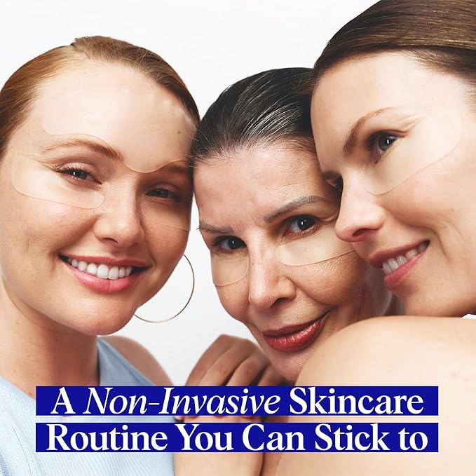 Wrinkles Schminkles Under Eye Wrinkle Starter Pack - Set of Reusable Under Eye Wrinkle Patches (3 pairs) + Silicone Patch Cleanser (2 oz) for Smoother Under Eyes & Fresh Look