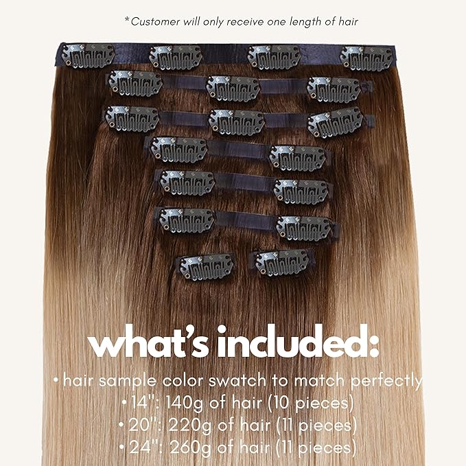 Irresistible Me Real Human Hair Extensions Clip Ins – 100% Human Hair Clip In Extensions for Length & Volume – Invisible Extension – Heat Resistant & Dyeable – Dirty Blonde Rootmelt, 20 Inches
