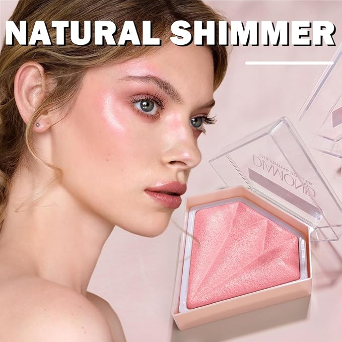 White Highlighter Makeup Palette Face Highlighter Powder Iluminadores De Maquillaje Narutal Shimmer Glitter Highlighter Blush Powder Makeup Palette-05 Mermaid Color