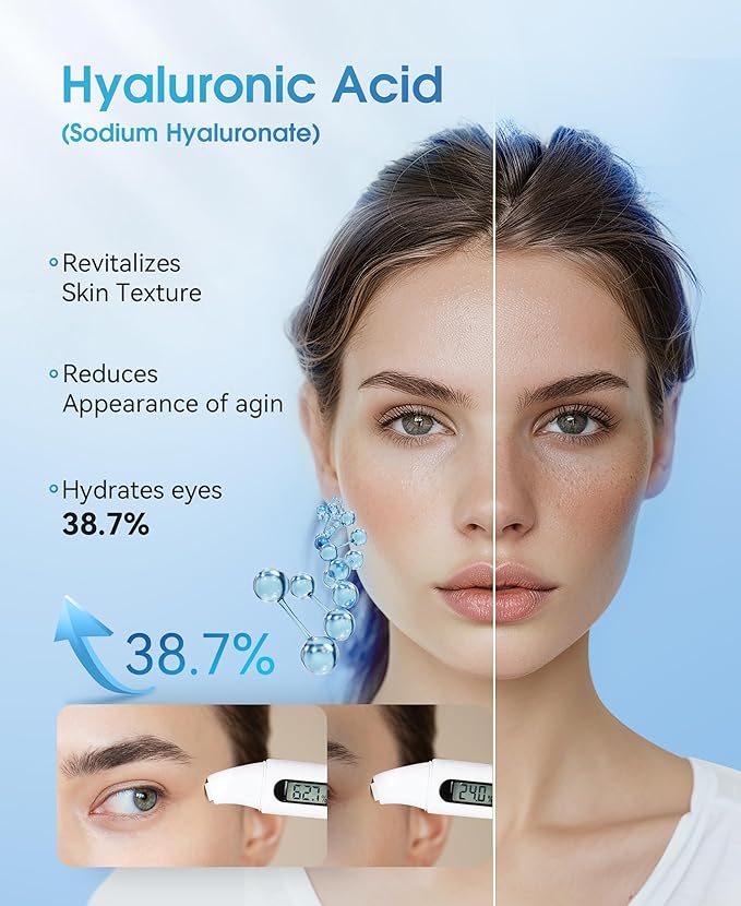 LC-dolida 14 Packs Steam Eye Mask, Hyaluronic Acid Formula Auto Heated Eye Mask for Dry Eyes SPA Warm Sleep Eye Mask Cornea Care Rest Self Heating Eye Mask Business Trip Party Favors Supplements