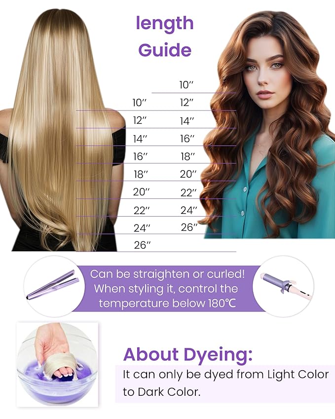 LaaVoo Tape in Hair Extensions Human Hair Highlights Tape ins Human Hair Extensions Platinum Blonde Highlights with Ash Brown Hair Extensions Tape in 24 Inch 20pcs 50g