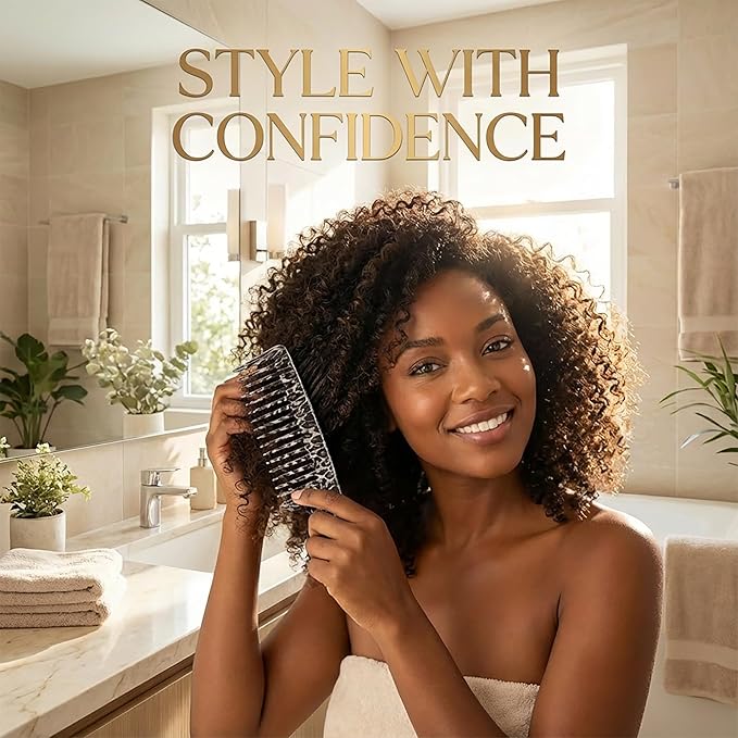 Wide Tooth Comb, Rat Tail Comb & Afro Pick Set, 3 Pcs Leopard Print Detangling Hair Combs for Curly Hair Wet Hair & Styling Professional Parting & Volumizing Tools for Women & Men