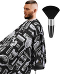 ULG Professional Hair Cutting Cape with Neck Duster Brush Waterproof Extra Large Size Salon Barber Cape Haircut Cape for Men