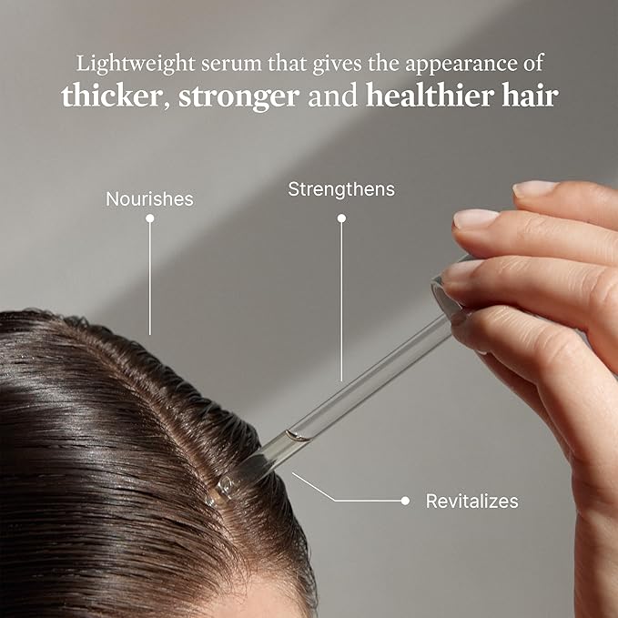 Better Not Younger Superpower Serum & Liquid Comb Bundle – Hair Growth Serum with Scalp Massaging Applicator for Thinning, Aging Hair – Fuller, Stronger Hair for Women Over 40