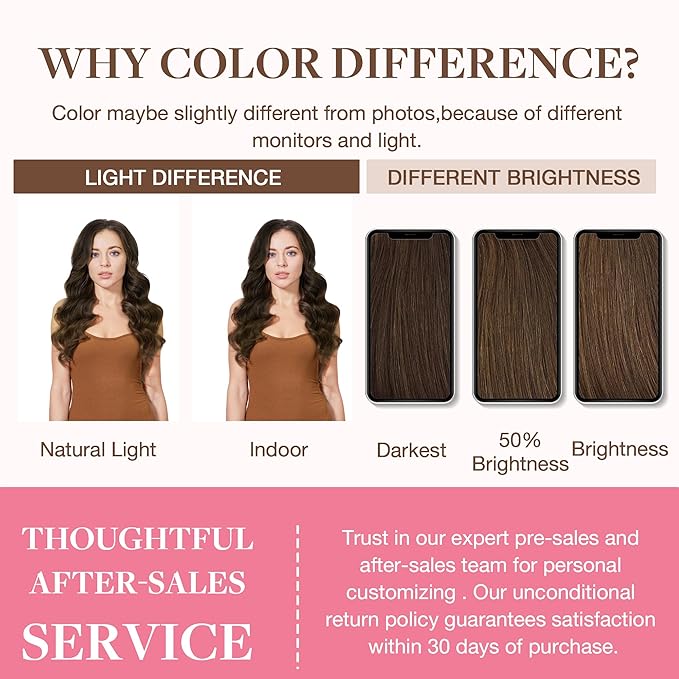 GOO GOO Clip in Hair Extensions Real Human Hair, Remy Human Hair Extensions Clip ins for Women, Natural Human Hair, 24inch 160g 7Pcs, 4A Chocolate Brown