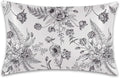 Satin Pillowcase 1 Pack-Black and White Peony Tulips Vintage Floral Silky Pillow Cover for Hair and Skin,King Size 20x36 Inch Soft Cooling Printed Pillow Cases with Hidden Zipper,Gifts for Women Men