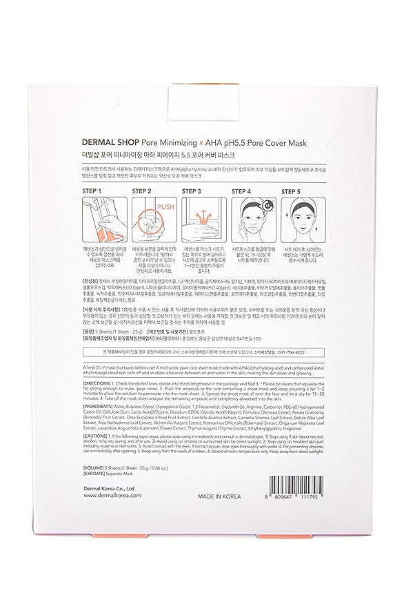 Transparent Pore Reducing Mask AHA pH5.5 Dermal Shop