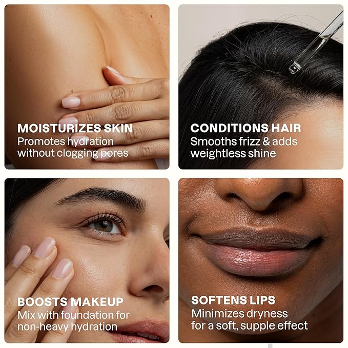 Cliganic Organic Argan Oil 8oz with Pump, 100% Pure - for Hair, Face & Skin