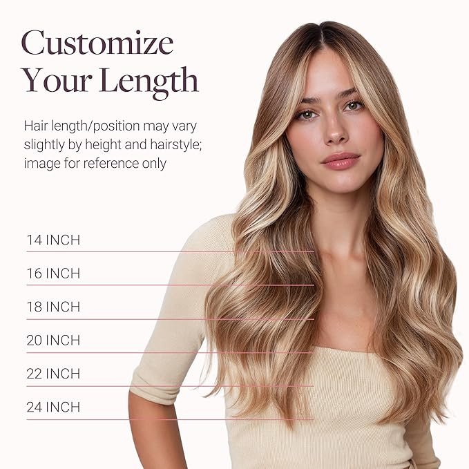 GOO GOO Tape in Hair Extensions Human Hair, 8B/60B Golden Blonde Highlights, 18inch 50g 20pcs, Skin Weft Seamless Invisible, Silky Straight with Thick Ends, Remy Human Hair