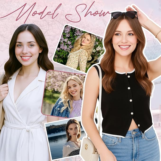 Real Human Hair Toppers for Women 3.54"*4.72" Silky Base 150% Density No Bangs Adjustable Parting Clip-In Topper Hairpieces for Women with Thinning Hair 16 Inches Dark Black