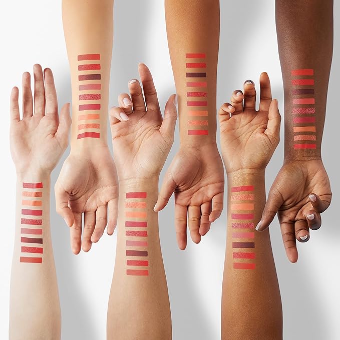 docolor Eyeshadow Palette 9Colors Red Eyeshadow Gemstone Shadow Palettes Highly Pigmented Mattes Shimmers Smokey Glitter Cream Colorful Powder Blendable Long Lasting Waterproof Makeup Palette