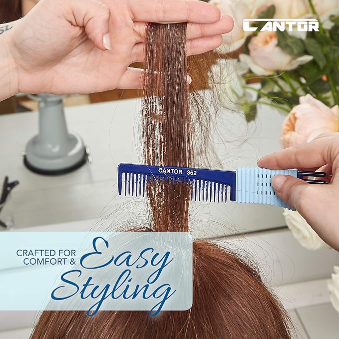 By Cantor - 5 Pack Stainless Steel Hair Picks Anti Static Lift & Detangle Combs for All Hair Types Chemical & Heat Resistant