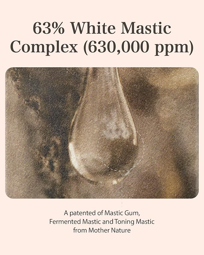 MASTINA Mastic Ampoule Serum Dropper Type (0.5fl oz, Pack of 2) White Mastic Complex 63%, Tranexamic Acid 2%, Niacinamide 5% - Face Serum for Firming, Hydrating, Radiant Glass Skin. Korean Skin Care