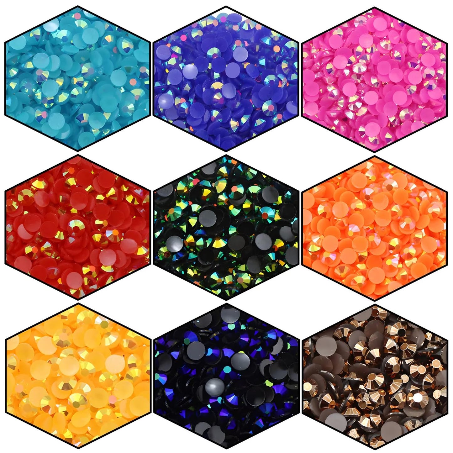 2250 Pcs SS16 4mm AB Flatback Rhinestones for Nails Art Crafts Glitter Round Shine Gems Crystals DIY Clothes Shoes （Dark Green AB）