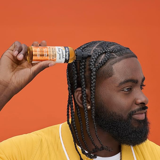 Aunt Jackie's Braid + Twist Collection Scratch Free Zone Itch & Tension Treatment Serum – Relieve Dry, Itchy Scalp with Witch Hazel, Biotin, and Honey – 4 fl oz