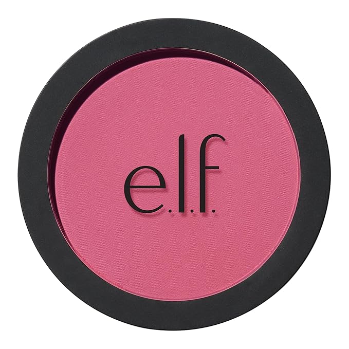 e.l.f. Primer-Infused Matte Blush, Long-Lasting, Lightweight & Buildable Powder Blush, Delivers A Matte Finish, Vegan & Cruelty-Free, Always Vibrant