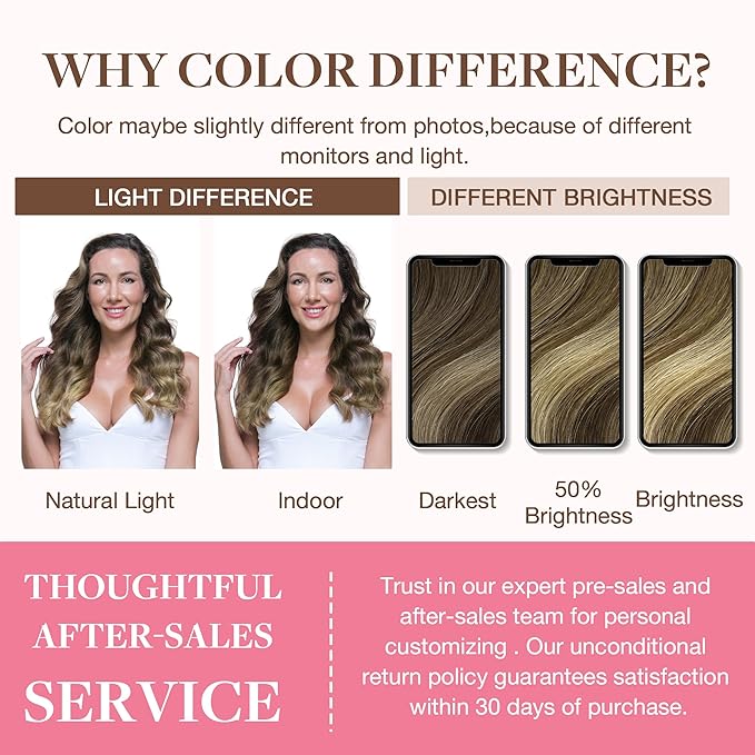 GOO GOO Clip in Hair Extensions Real Human Hair, Remy Human Hair Extensions Clip ins for Women, Natural Human Hair, 24inch 140g 7Pcs, #4/26/4 Balayage Chocolate Brown to Honey Blonde