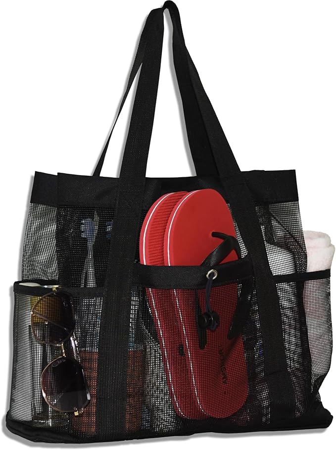 Large Mesh Shower Caddy Portable Tote,Quick Drying Bag for Travel,University Dorm,Camping,Beach,Gym,Swimming Pool,RV