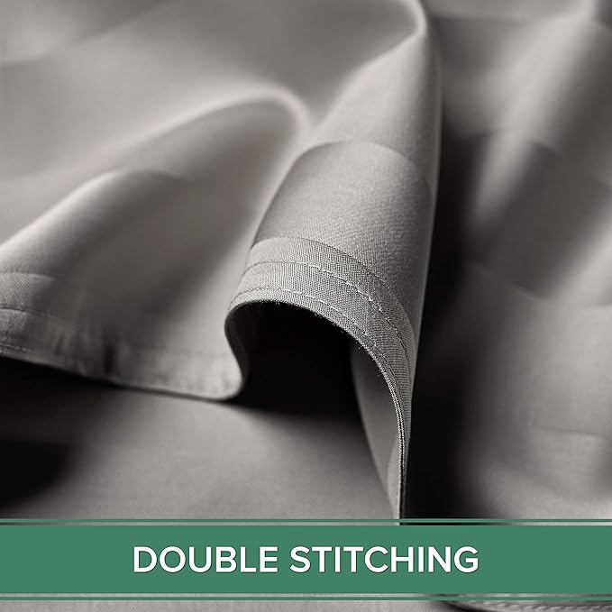 King Pillowcases by Pure Bamboo, Genuine 100% Organic Viscose Derived from Bamboo, Luxuriously Soft & Cooling, Double Stitching, Envelope Closure (2 King Pillowcases, Jacquard Silver)