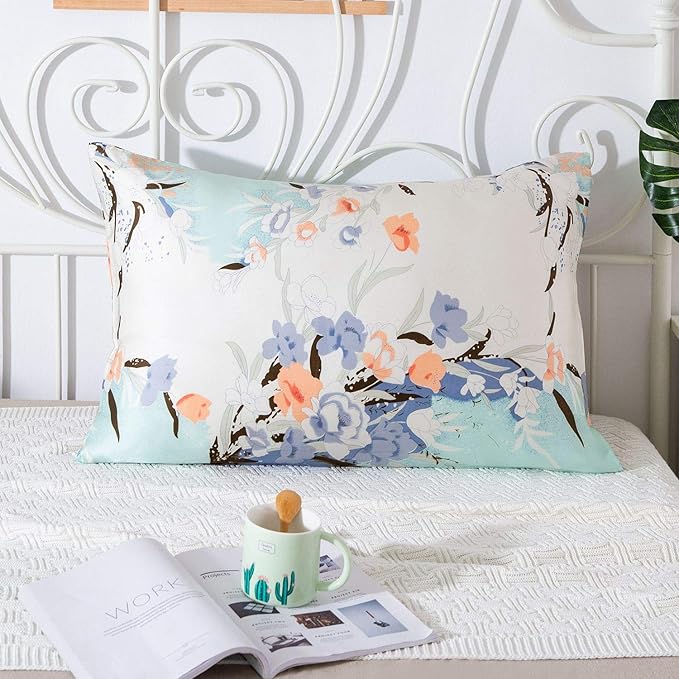SLPBABY Silk Pillowcase for Hair and Skin with Hidden Zipper Print (Queen, Pattern11)