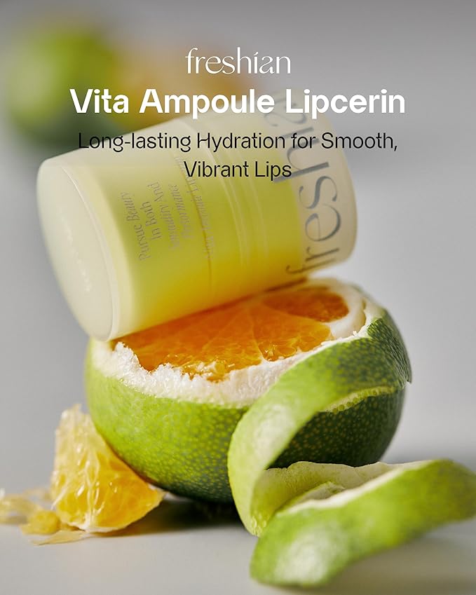 Vitamin Ampoule Lipcerin (01 Enriched, 0.5fl oz) - Moisturizing & Nourishing Lip Gloss Balm, Overnight Korean Skin Care Sleeping Mask. Vitamin C, Vegan.