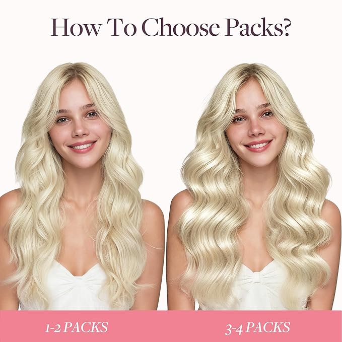GOO GOO Tape in Hair Extensions Human Hair, 60A Platinum Blonde, 22inch 50g 20pcs, Skin Weft Seamless Invisible, Silky Straight with Thick Ends, Remy Human Hair