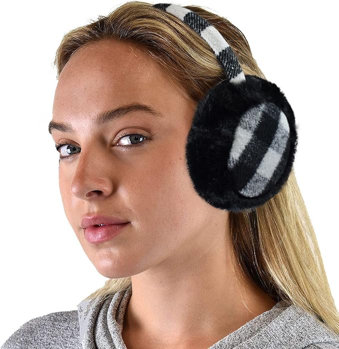 C.C Soft Winter Warm Adjustable Headband Ear Warmer Earmuffs