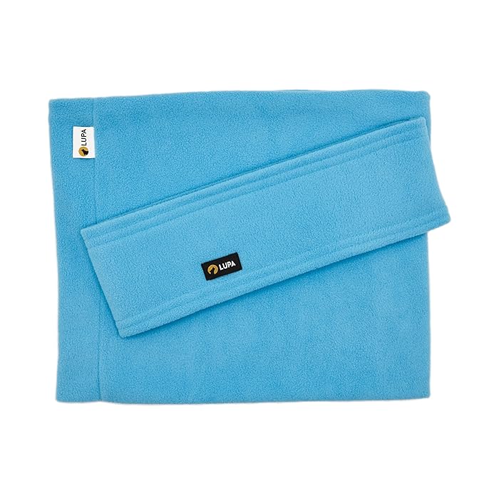 Lupa Handmade Unisex Triple-Layer Micro Fleece Headband - Headband Ear Warmer - Ear Warmers for Women & Men - Ears Cover (Bright Aqua)