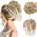 HMD Tousled Updo Messy Bun Hair Piece Hair Extension Ponytail With Elastic Rubber Band Updo Bun Synthetic Hairpieces for Women