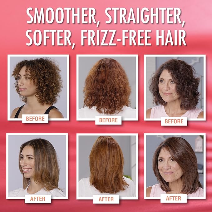 Keratin Salon Direct Keratin Hair Treatment, 4 oz | Frizz Control, Formaldehyde Free, Salon Quality, Smoothing Treatment, Long Lasting, Cream for All, Frizzy, Curly, Dry, Damaged Hair