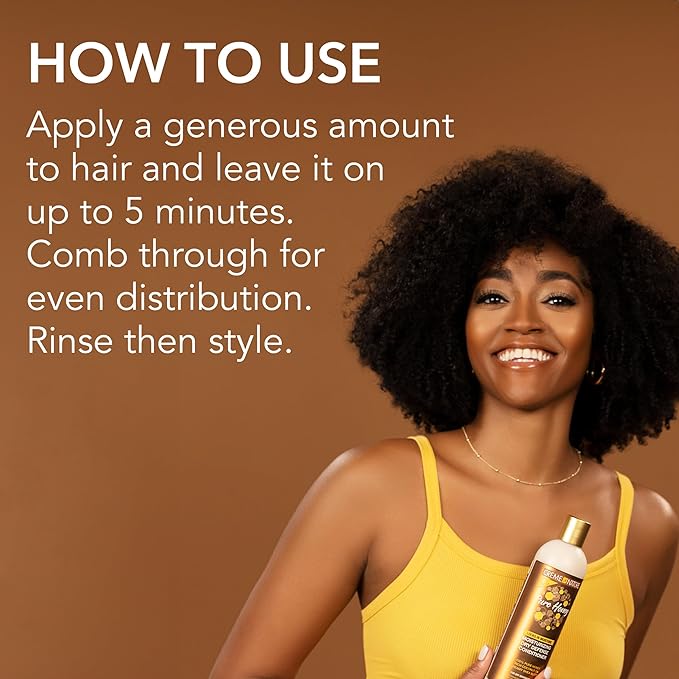 Creme of Nature Pure Honey Moisturizing Dry Defense Conditioner, Hydrating Formula with Coconut Oil & Shea Butter, Detangles & Softens Dry Hair, Sulfate-Free, 15.2 oz