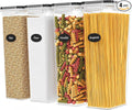 Airtight Food Storage Containers with Lids Set of 4-95 fl. oz Pasta storage Containers, BPA Free Plastic Spaghetti container - Air Tight Canisters for Kitchen Pantry Organization